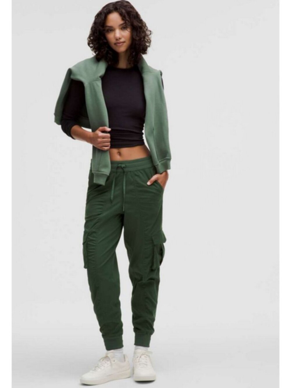 Lululemon Dance Studio Relaxed-Fit Mid-Rise Cargo Jogger Legacy Green Size Large